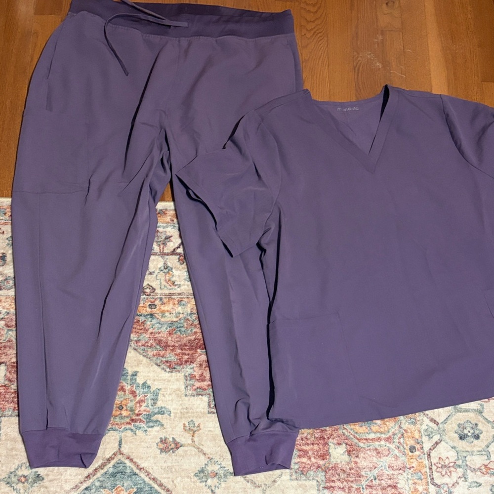Purple Women's Scrub Set